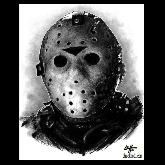 Jason Voorhees Mask Drawing at Explore collection
