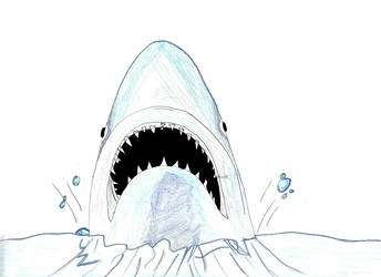 344x250 jaws pen drawing - Jaws Drawing