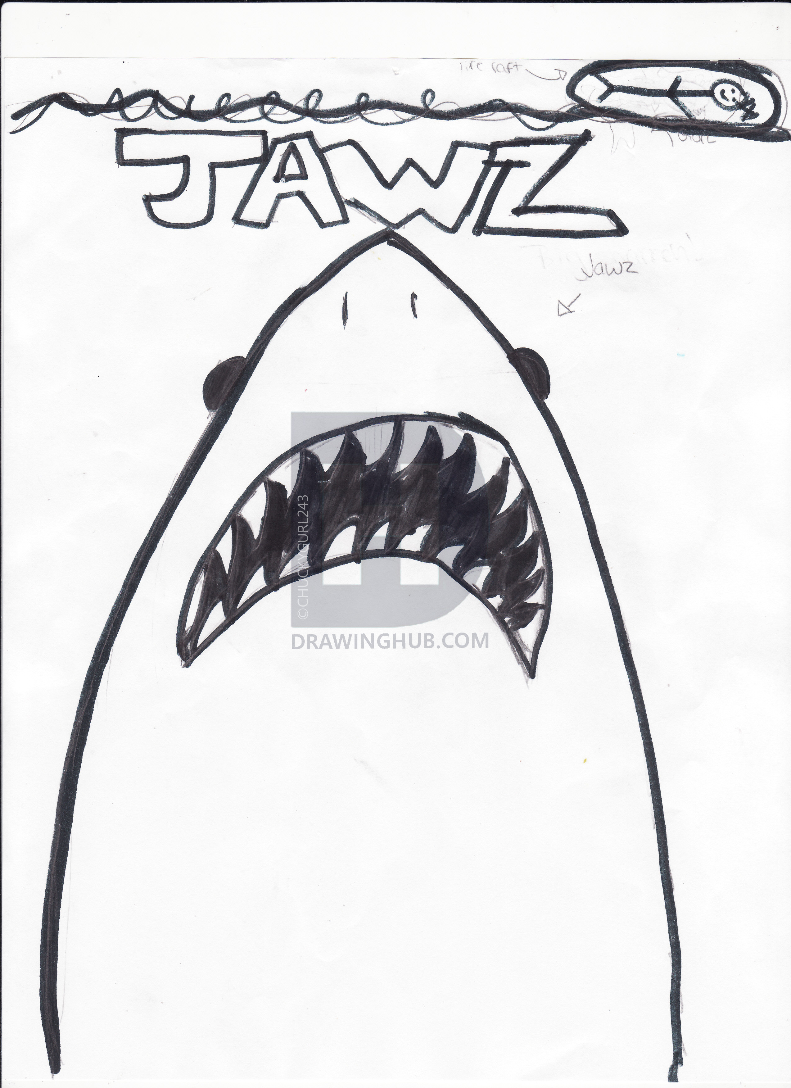 2548x3504 jaws drawing - Jaws Drawing