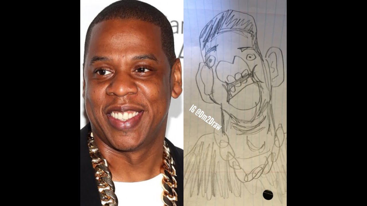 1280x720 How To Draw Jay Z - Jay Z Drawing