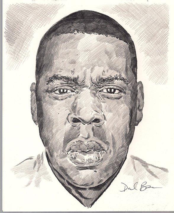 588x720 Jay Z Drawing - Jay Z Drawing