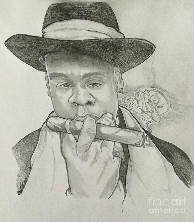 787x900 Jay Z Reasonable Doubt Drawing - Jay Z Drawing