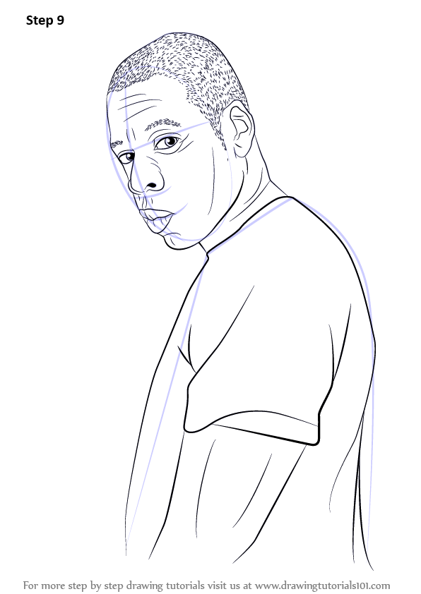 596x842 Learn How To Draw Jay Z - Jay Z Drawing