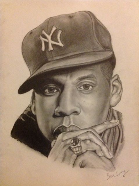 478x640 Caricature's Portrait's Drawings, Jay Z - Jay Z Drawing