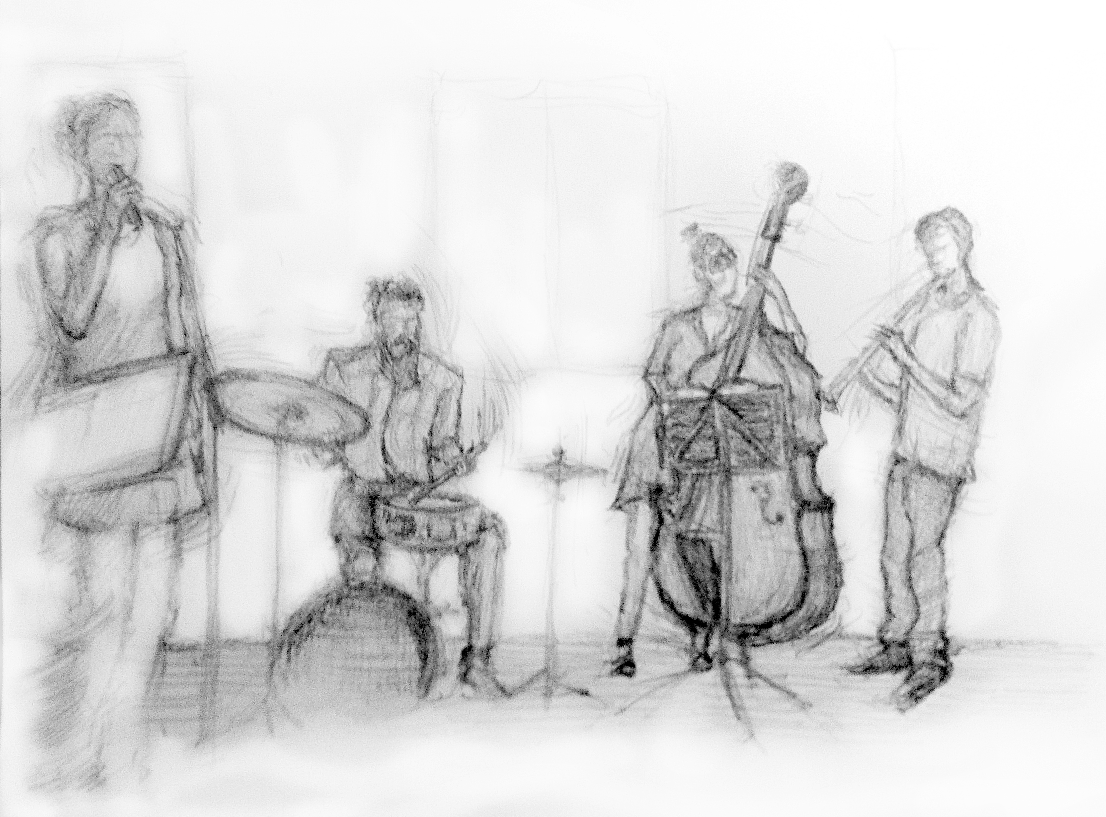 Jazz Band Drawing at Explore collection of Jazz