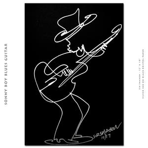 300x300 sonny boy blues guitar - Jazz Band Drawing