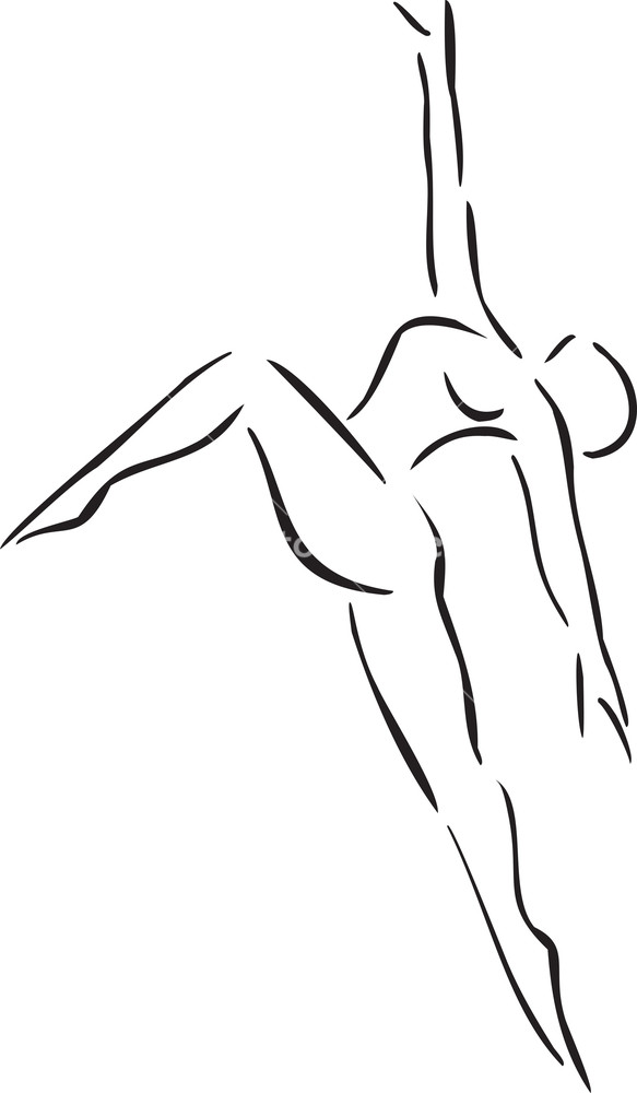 583x1000 Concept Of Dance With Jazz Dancing Royalty Free Stock Image - Jazz Dance Drawing