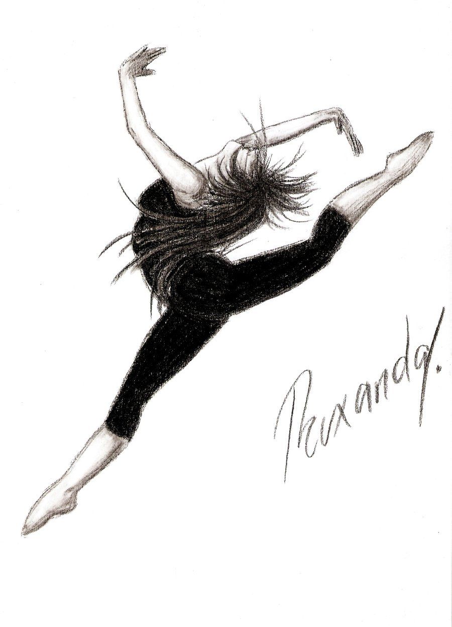 900x1248 Dancer Drawing Contemporary Dance For Free Download - Jazz Dance Drawing