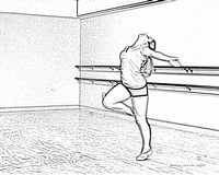 200x160 Photographic Creations - Jazz Dance Drawing