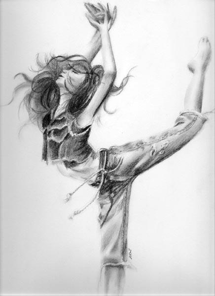 436x600  - Jazz Dance Drawing