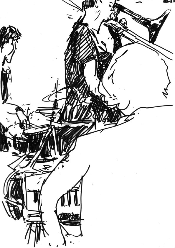 594x841 christian barthold drawing jazz - Jazz Drawing