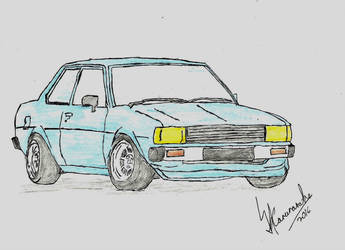345x250 jdm blue datsun! - Jdm Drawing