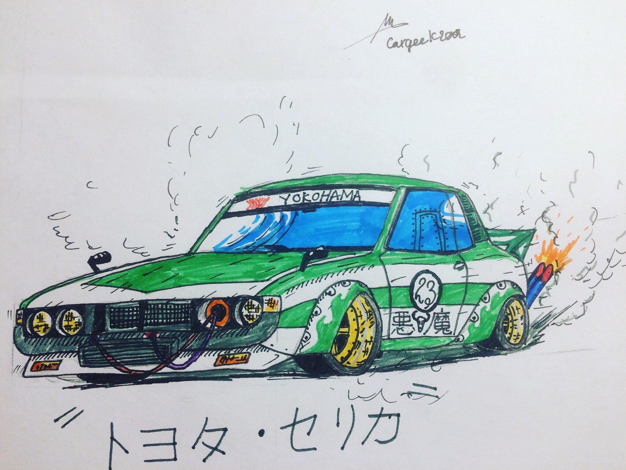 Рисунок jdm карандашом