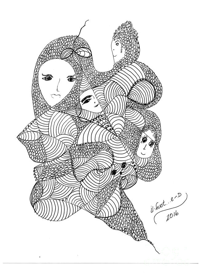 654x900 Jealousy Drawing - Jealousy Drawing