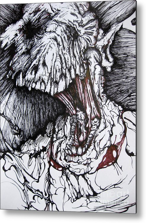 494x752 Jealousy Metal Print - Jealousy Drawing
