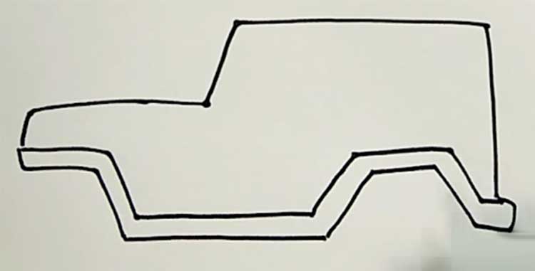 750x381 how to draw a jeep step - Jeep Drawing