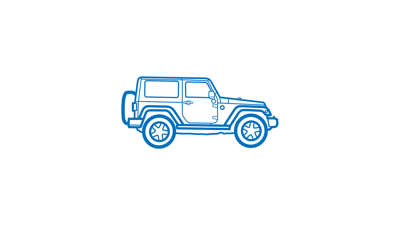 35+ Trends For Simple Jeep Outline Drawing | Barnes Family