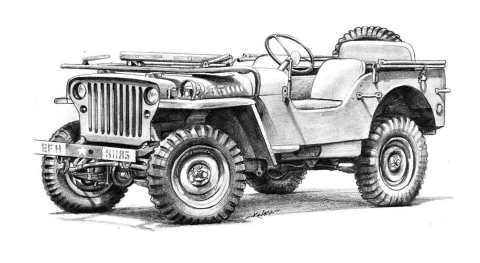 Jeep Line Drawing at Explore collection of Jeep