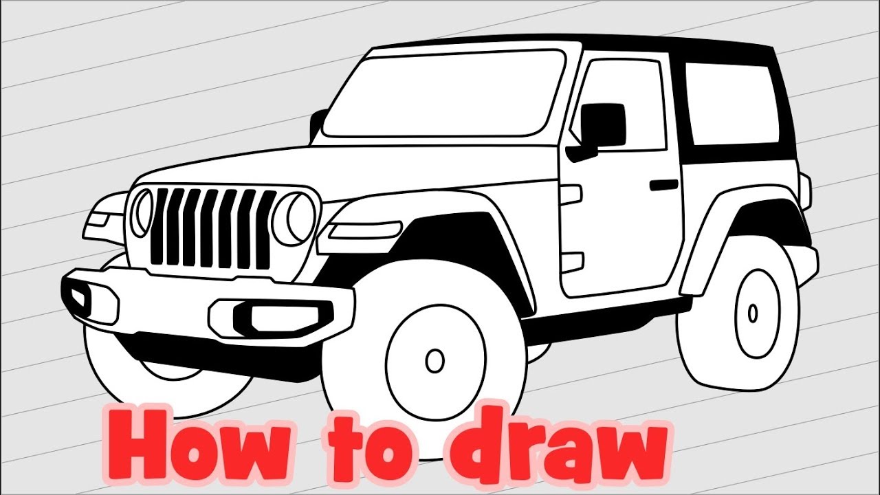 Jeep Wrangler Drawing At Explore Collection Of