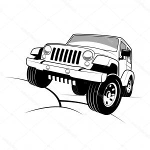300x300 Learn How To Draw A Jeep Wrangler Lazttweet - Jeep Wrangler Drawing