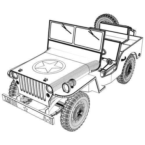 500x500 jeepney drawing best of jeep wrangler drawing - Jeepney Drawing
