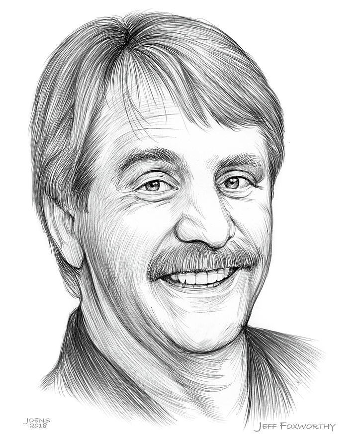 720x900 Jeff Foxworthy Drawing - Jeff Drawing