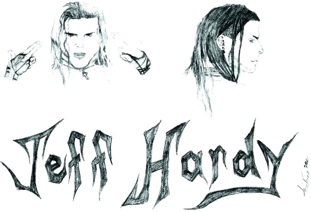 1024x697 Jeff Hardy Coloring Pages - Jeff Hardy Drawing
