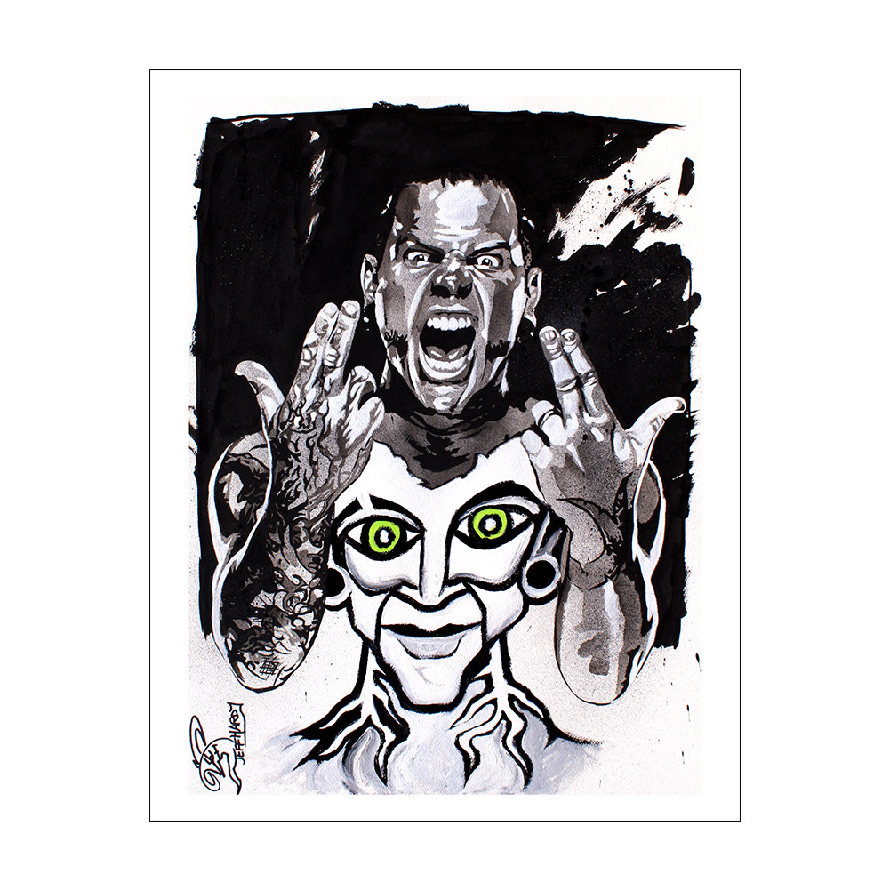 1001x1001 jeff hardy rob schamberger x art print - Jeff Hardy Drawing