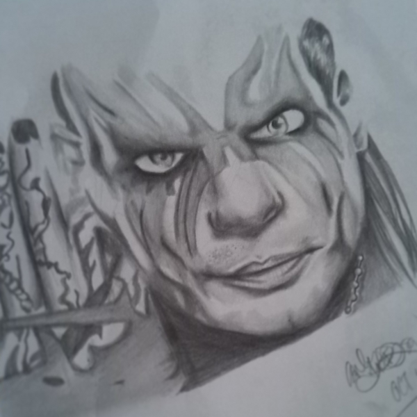 600x600 Portrait Of Jeff Hardy - Jeff Hardy Drawing