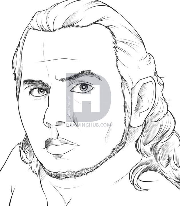 629x720 How To Draw Wwe Jeff Hardy Step - Jeff Hardy Drawing