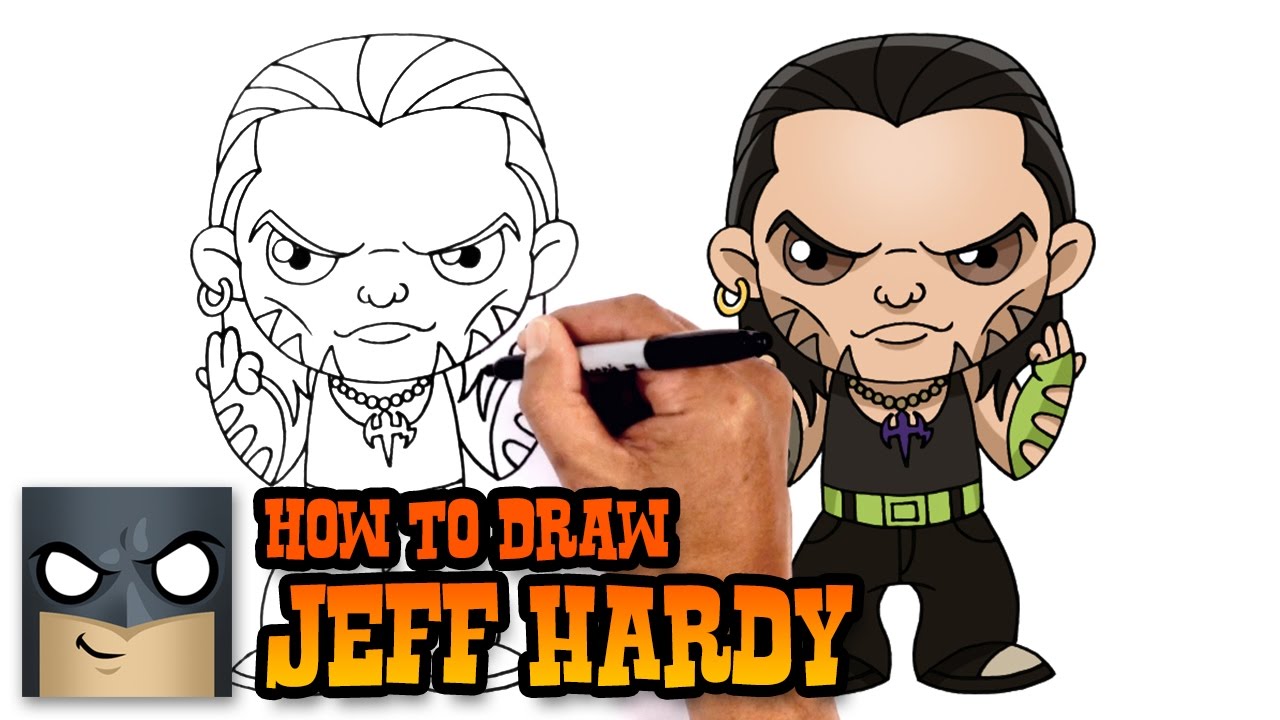 1280x720 How To Draw Jeff Hardy Wwe Superstars - Jeff Hardy Drawing