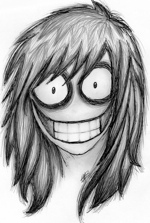 500x746 jeff the killer - Jeff The Killer Drawing
