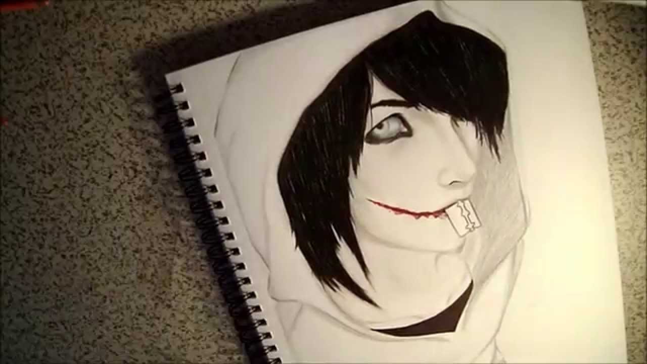 1280x720 creepypasta jeff the killer fanart - Jeff The Killer Drawing