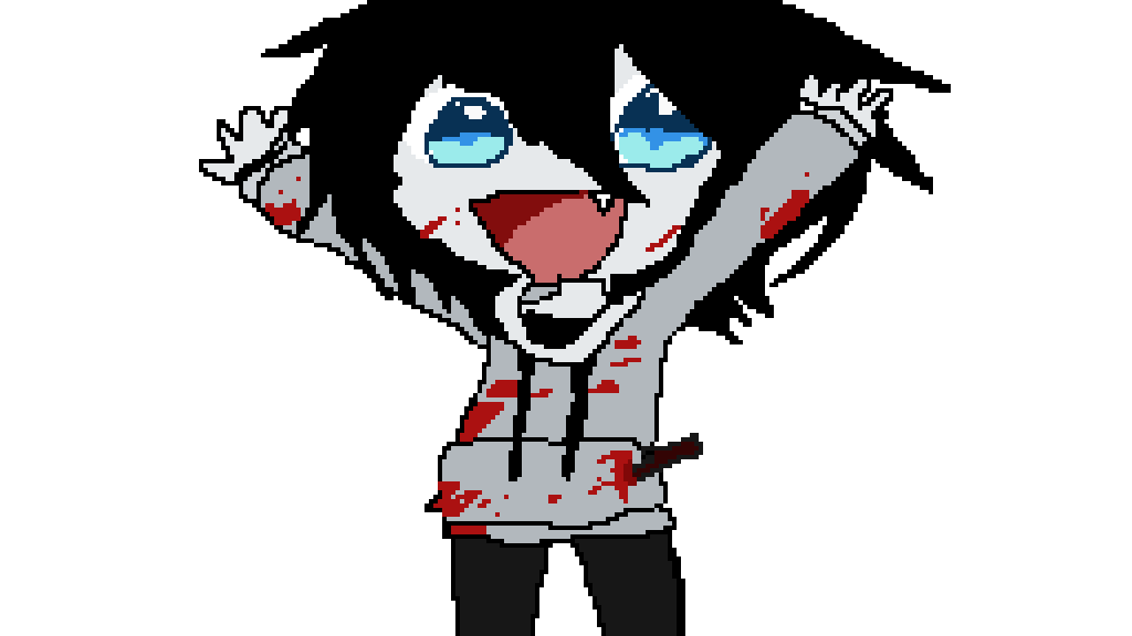1024x576 Pixilart - Jeff The Killer Drawing
