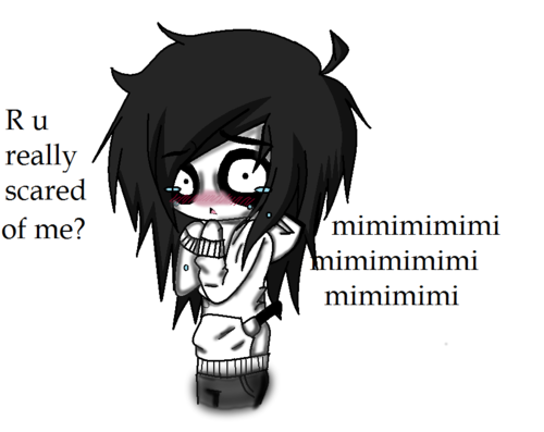 500x397 Image About Cute In Creepypasta - Jeff The Killer Drawing Cute