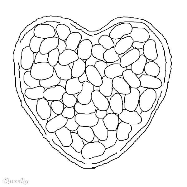 600x600 jelly beans a black white speedpaint drawing - Jelly Bean Drawing