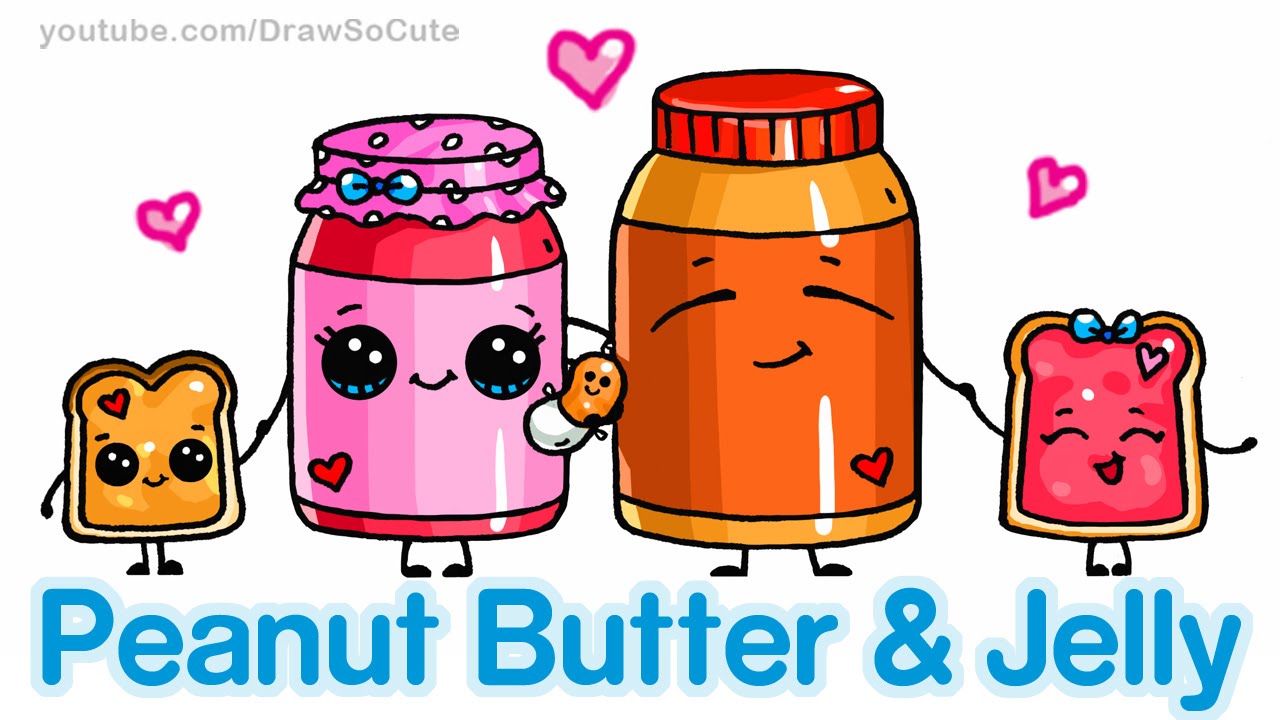 1280x720 How To Draw Cute Cartoon Food - Jelly Drawing
