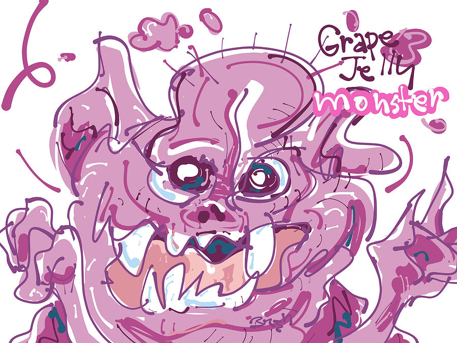 900x675 jelly monster drawing - Jelly Drawing