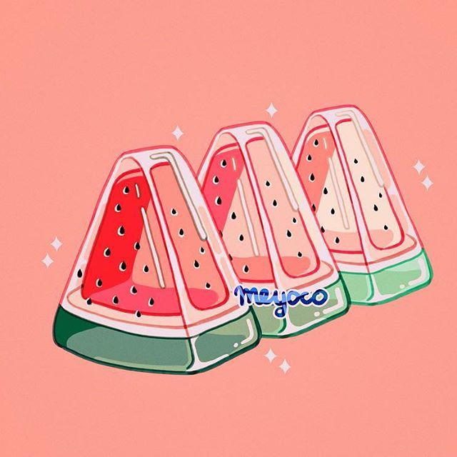 640x640 watermelon jelly bella's life in art - Jelly Drawing