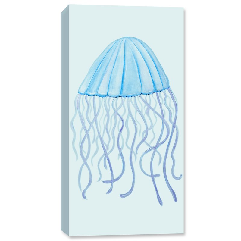 800x800 harriet bee 'jelly fish' drawing print on canvas wayfair ca - Jelly Drawing