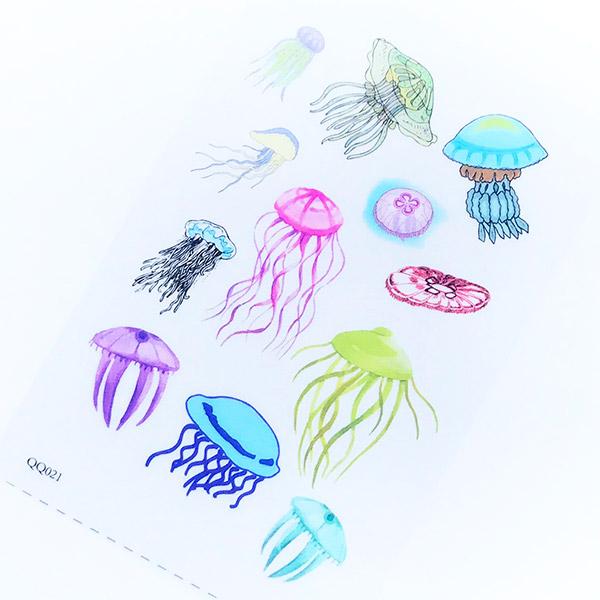 600x600 jellyfish drawing clear film sheet uv resin jewelry supplies - Jellyfish Drawing