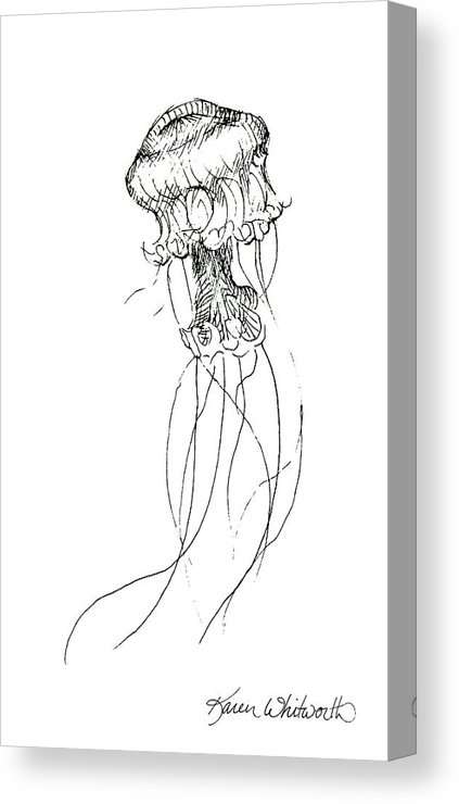 423x740 Jellyfish Sketch - Jellyfish Drawing