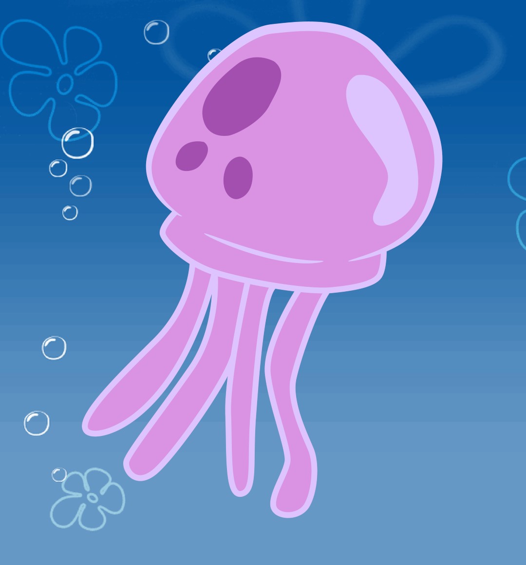 1080x1160 How To Draw A Spongebob Jellyfish - Jellyfish Drawing