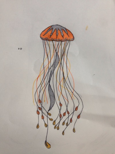 400x533 Tumblr Jellyfish Drawing Color - Jellyfish Drawing Color