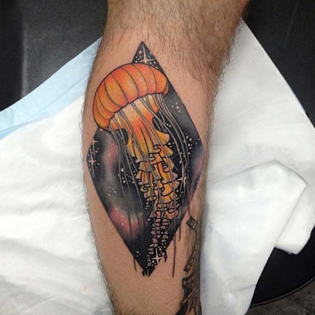 635x635 magnificent jellyfish tattoos - Jellyfish Tattoo Drawing