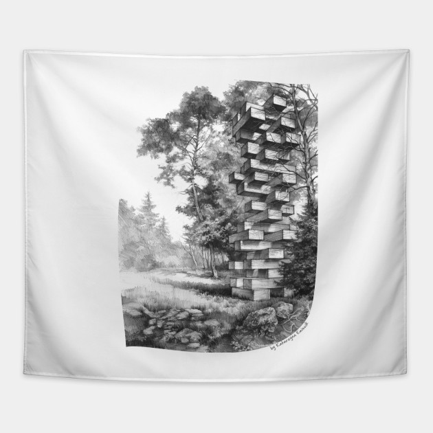 630x630 Jenga Tower Surrounded - Jenga Drawing