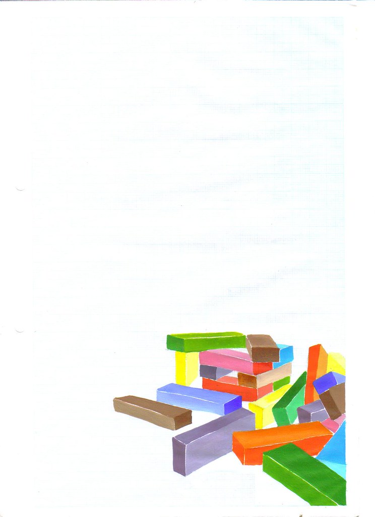 744x1024 Jenga Drawing Sarabaume - Jenga Drawing
