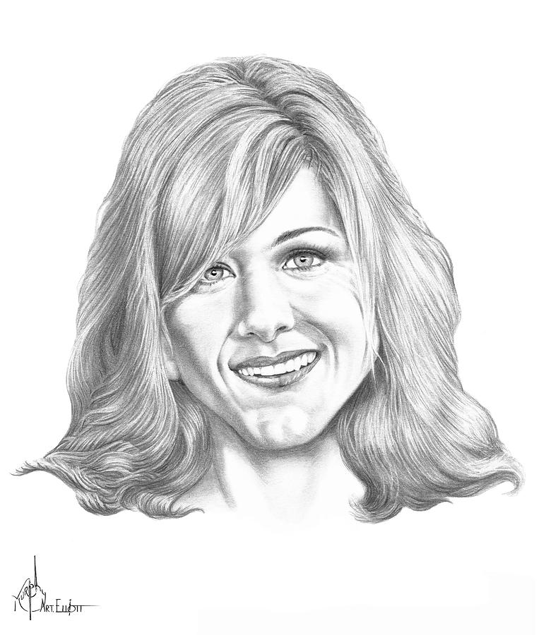 773x900 Jennifer Aniston Drawing - Jennifer Aniston Drawing