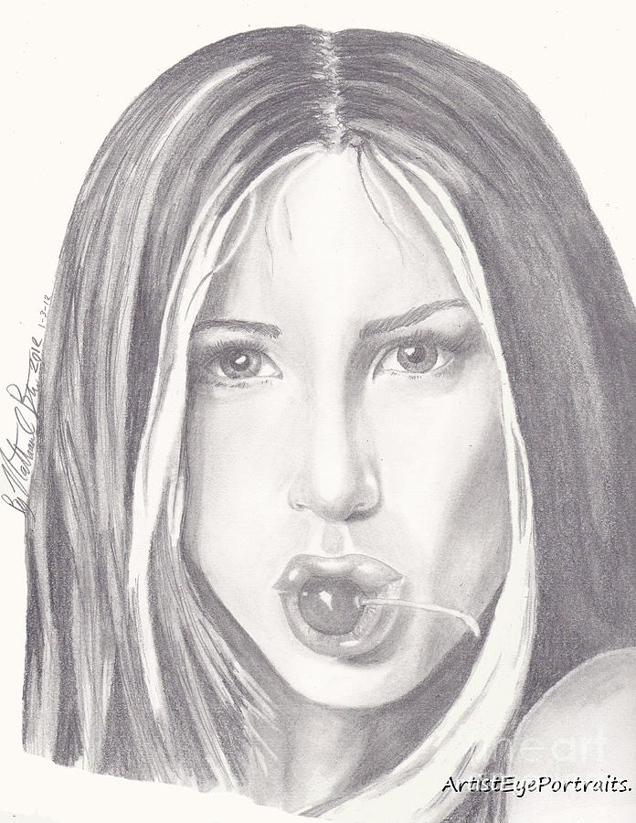 696x900 Jennifer Aniston Drawing - Jennifer Aniston Drawing