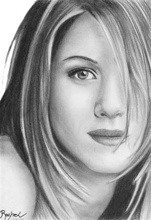 310x450 Jennifer Aniston Drawing - Jennifer Aniston Drawing
